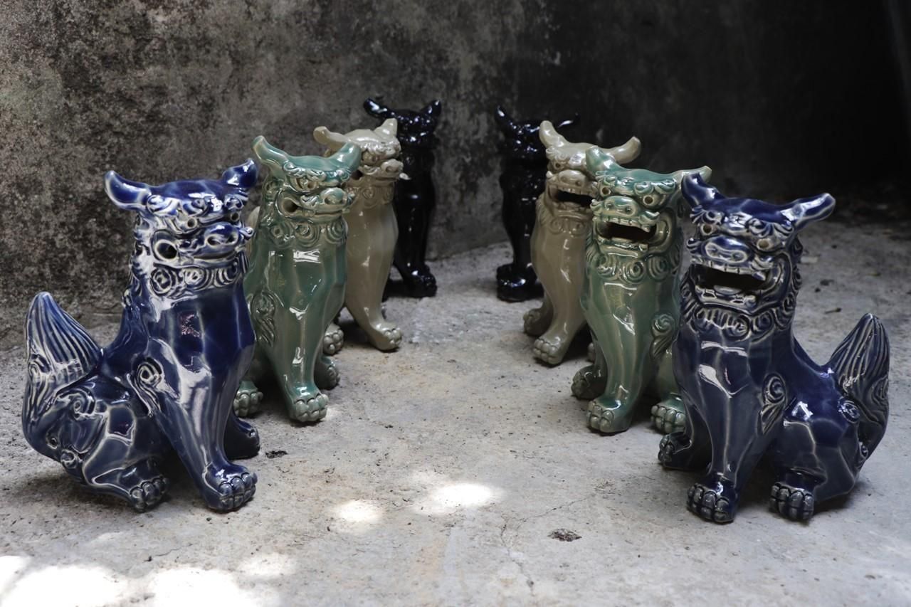 獅子面取2025 | シーサー - 育陶園 やちむんの窯元｜沖縄の陶器 和食器