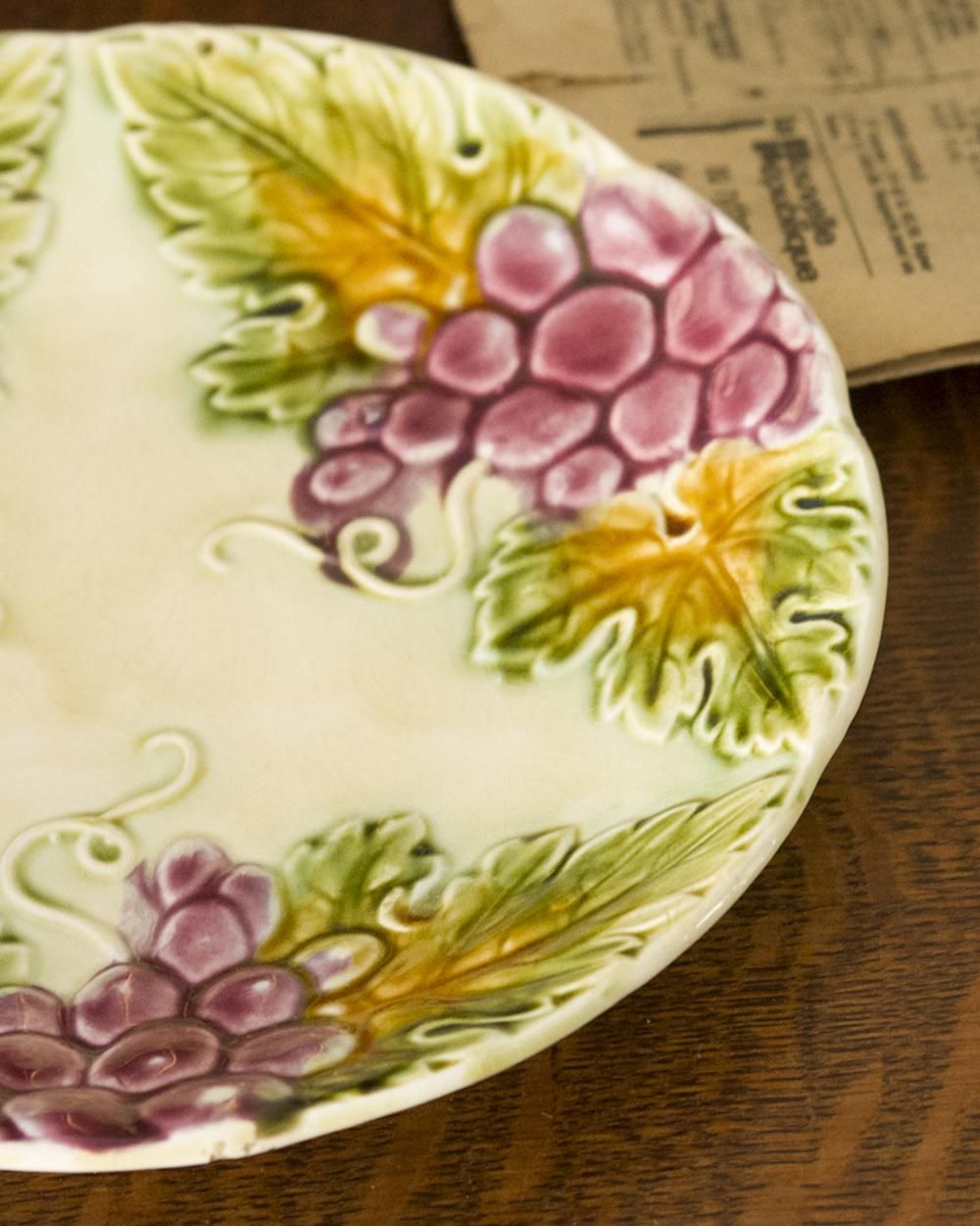 アンティーク バルボティーヌプレート ぶどう（レザン） | Antiques Knock