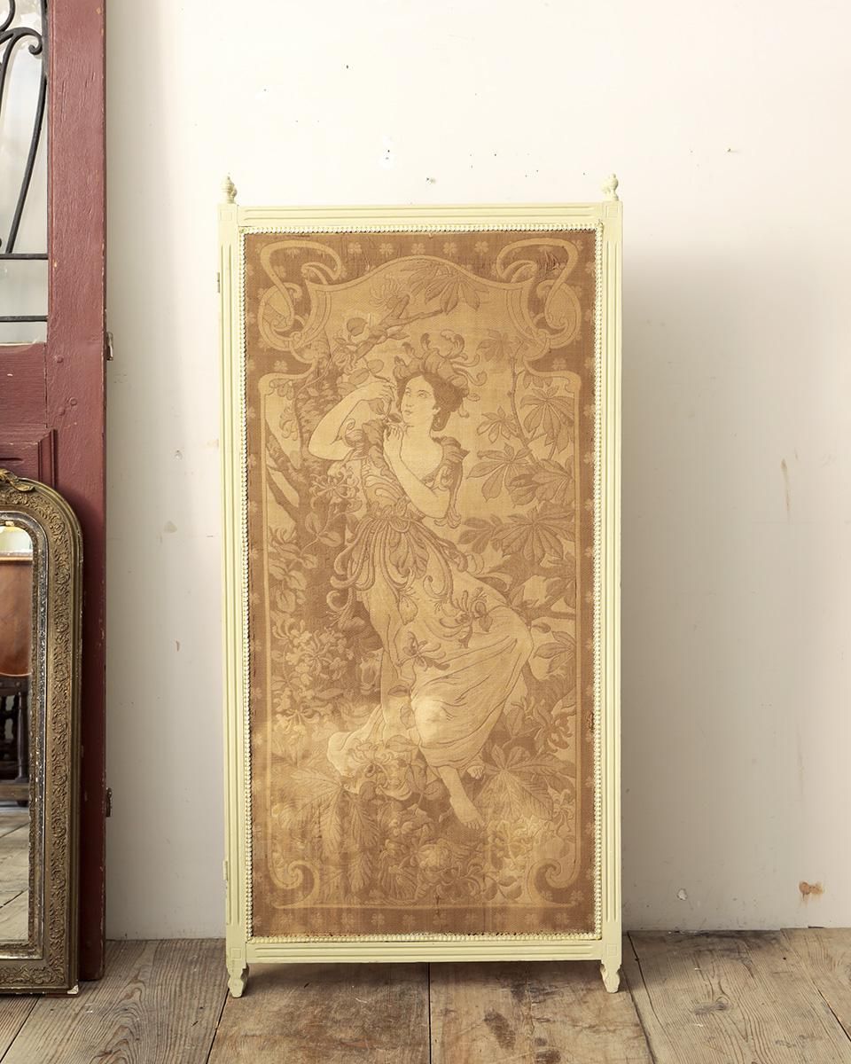 フランスアンティーク ファブリック パーテーションパネル | Antiques