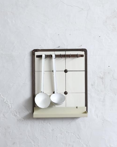 アンティーク ホーロー レードルラックセット | Antiques Knock