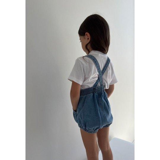 twin collective / BOWIE BUBBLE ROMPER / ZIGGY BLUE