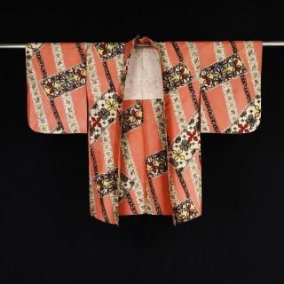 銘仙着物 幾何学模様 -Akarie