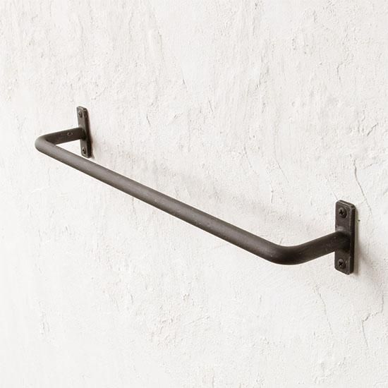 Old's アイアンタオルハンガー(アンティークブラック) W400