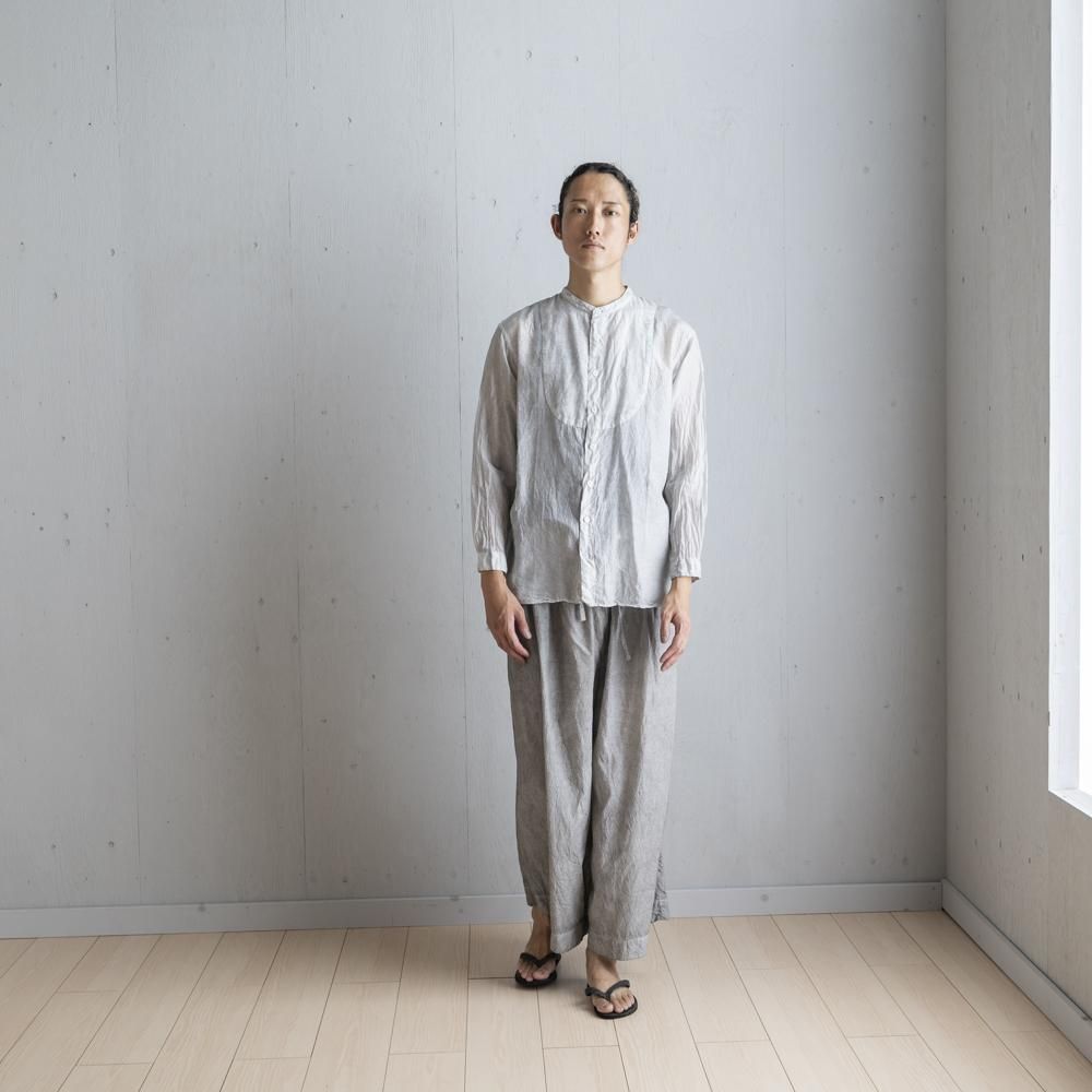 切替シャツ シルクコットン 藍染・墨染・泥藍染 | 宝島染工公式通販