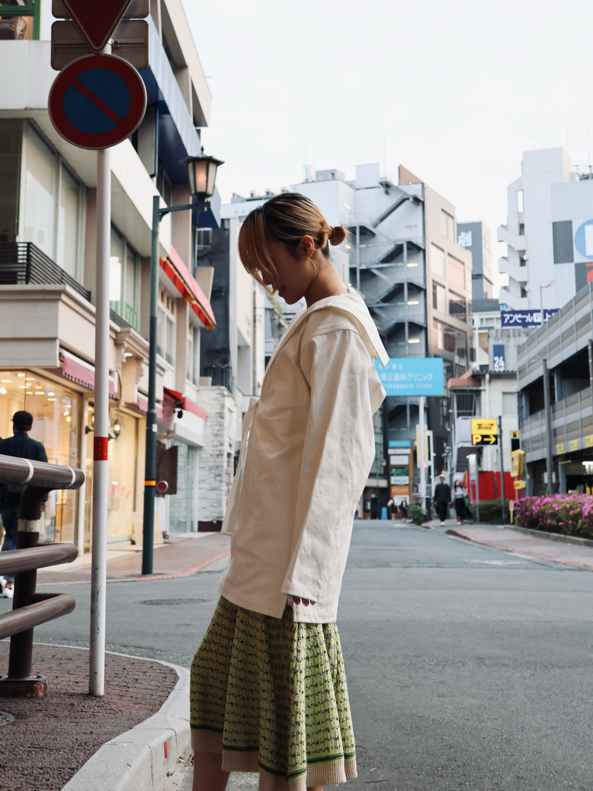 FUMIKA UCHIDA： CANVAS SAILOR TOP - OFF WHITE - ORANN ONLINE SHOP