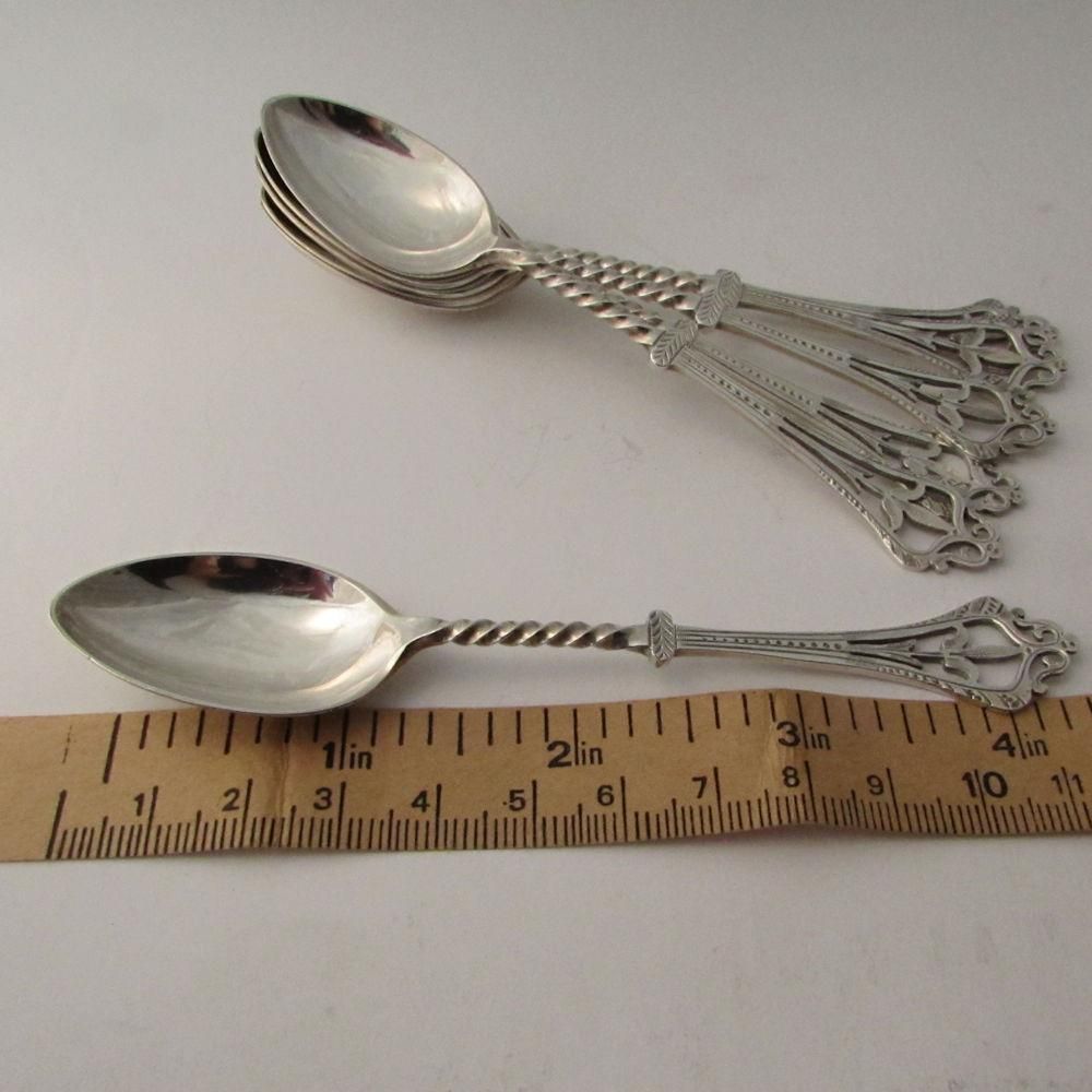 透かし模様柄厳正スプーン6本組