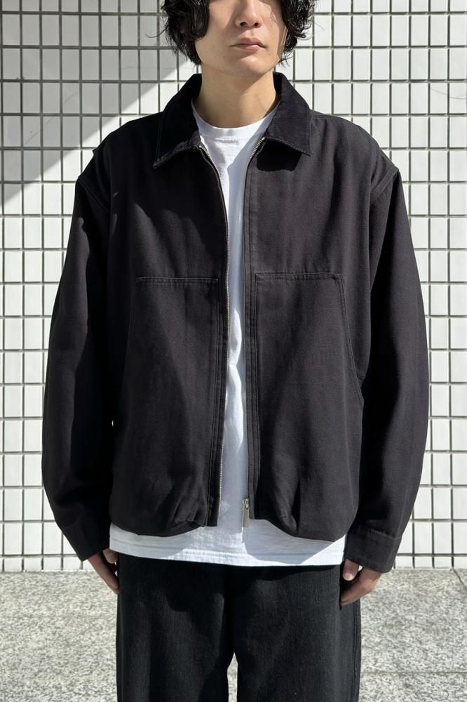 Short Zip Up Work jacket(Black) - H-L