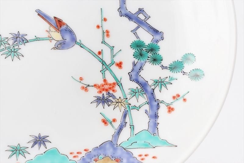 柿右衛門窯 額皿(4.5寸) 松竹梅鳥文