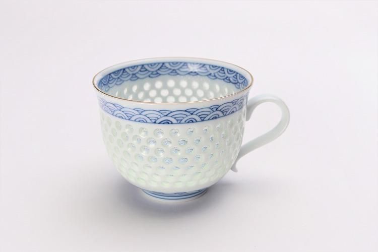 丹心窯 水晶青海波コーヒーC/S(大)