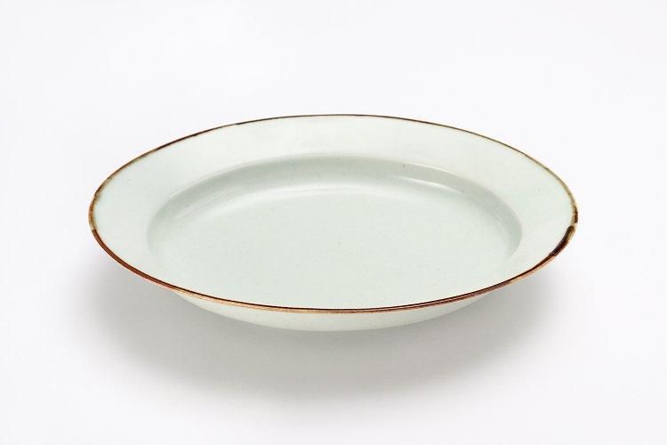 ☆皓洋窯 さび李朝 リム楕円深皿(大)