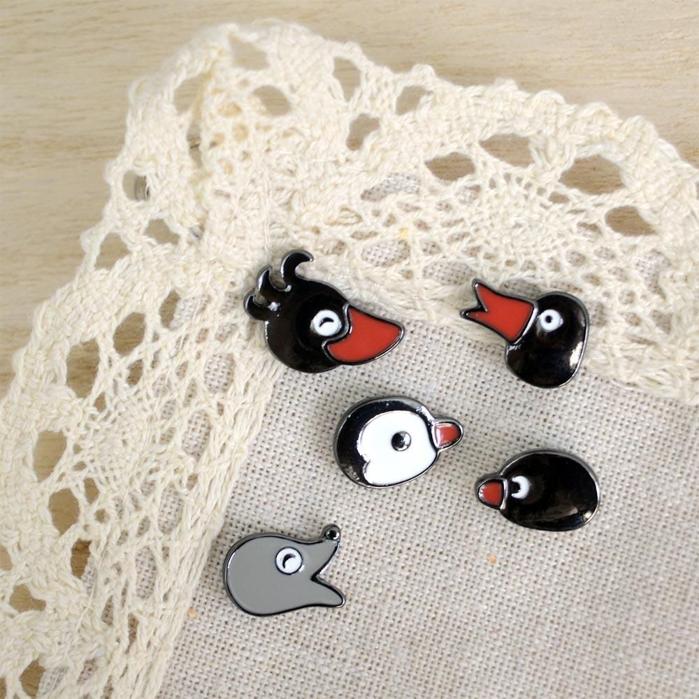 ピンバッジセット（フェイス）ブラック PG - ピングーグッズ公式