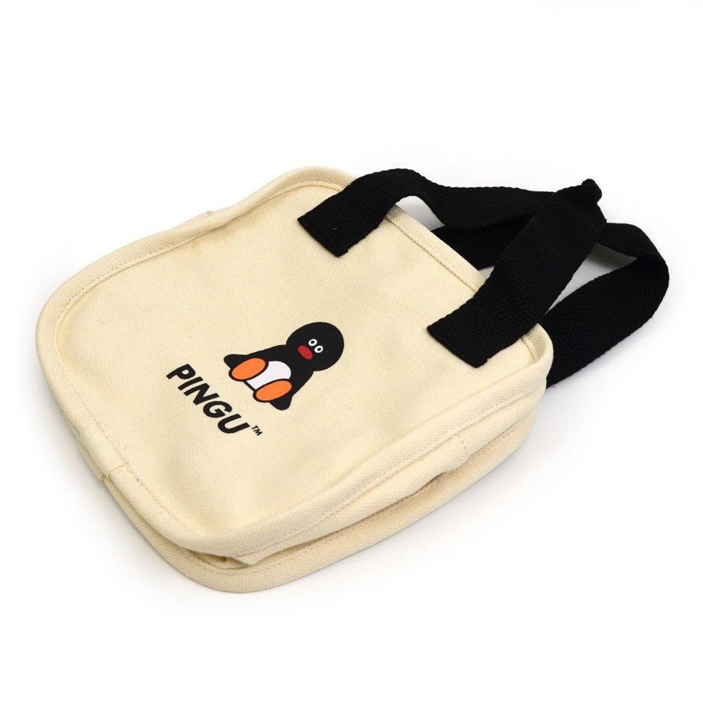 PINGU×松本セイジ スクエアミニランチバッグ （アイボリー） PSLW-7311