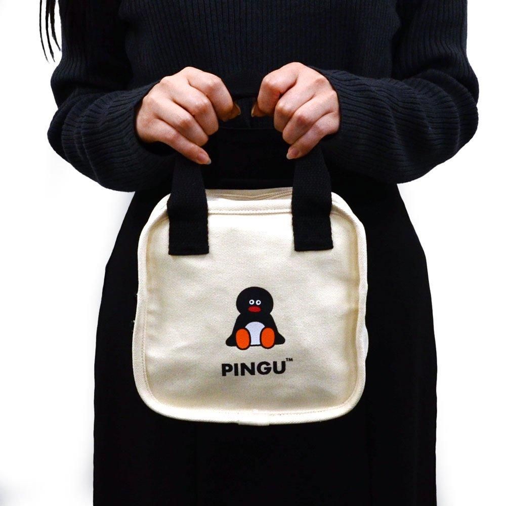 PINGU×松本セイジ スクエアミニランチバッグ （アイボリー） PSLW-7311