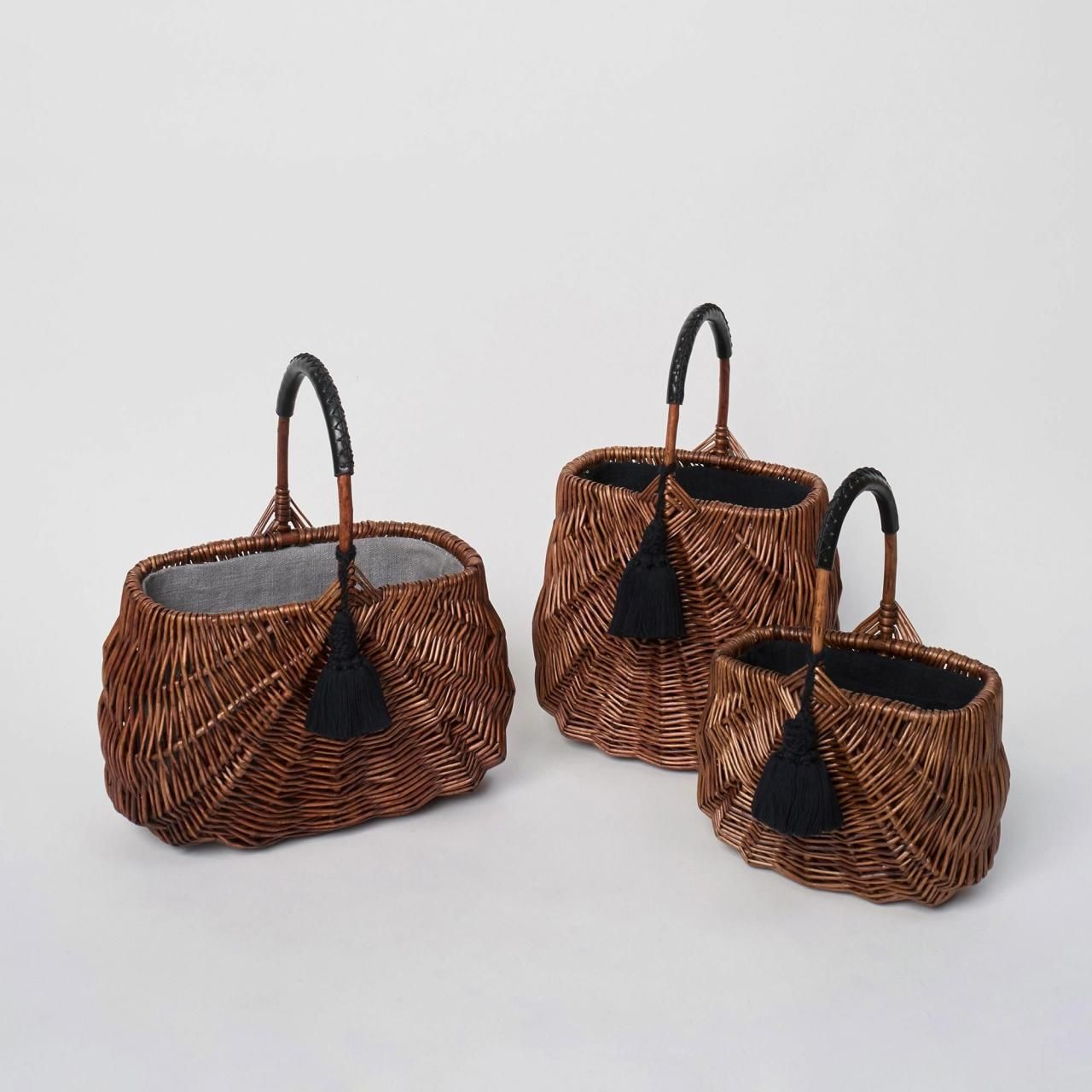 Pale Juteweekend basket - Pale Jute