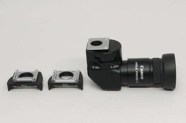 キャノン アングルファインダーC Ec-C Ed-Cアダプター付 (1.25× 2.5