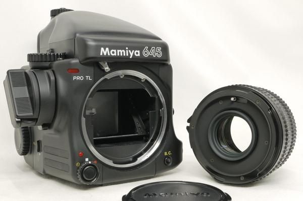 マミヤ 645 PRO TL 80mm F2.8 N付 AEプリズムファインダー付 極上美品