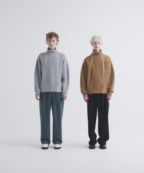 CULLNI Double Zip High Neck Knit - m-market