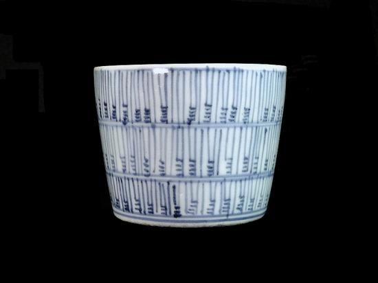 古伊万里 染付 総暦紋 蕎麦猪口