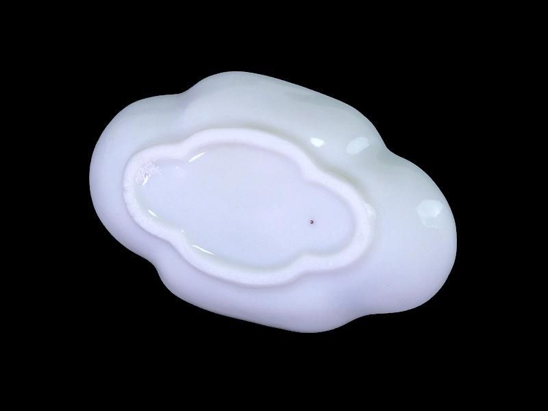 伊万里 瀬戸 染付 藤図 木瓜型変形豆皿