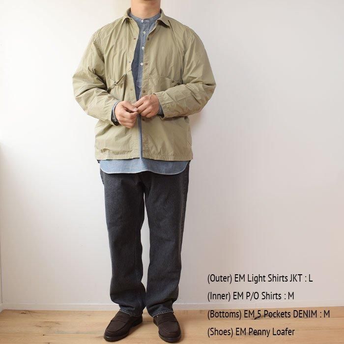 ENDS and MEANS】2024SS Light Shirts Jacket - Olive -