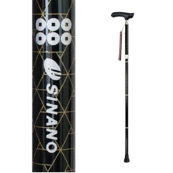 杖 折りたたみ カイノス真田 黒 (日本製)｜シナノオンラインストア
