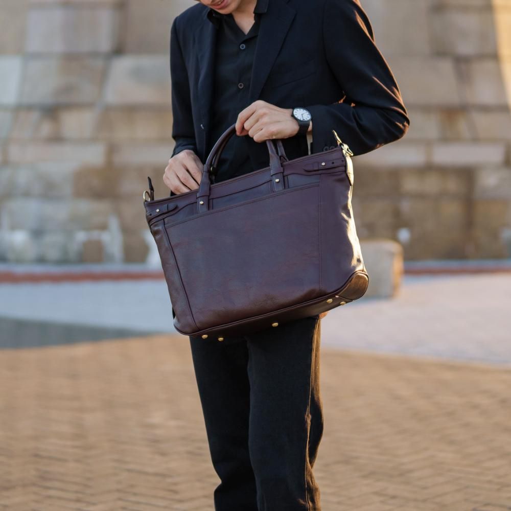 豊岡鞄】レザーAdjustable横トート - 木和田正昭商店公式オンライン