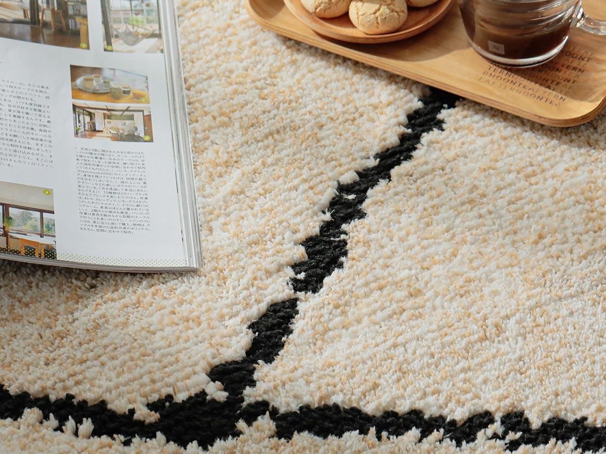 抗ウイルス・アレル物質低減で肌に優しい洗えるラグ『ベルベル』- ラグ