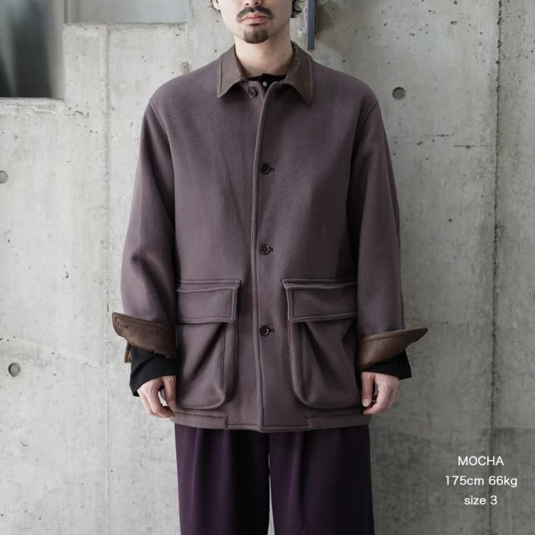 ビソウン BISOWN 25aw ラムウールハンティングコート LAMBSWOOL