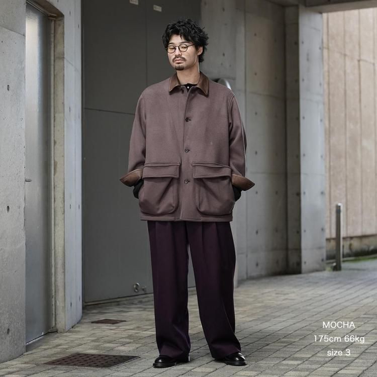 ビソウン BISOWN 25aw ラムウールハンティングコート LAMBSWOOL