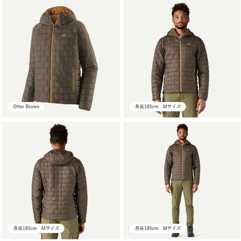 Patagonia メンズ・ナノ・パフ・フィッツロイ・トラウト・フーディ