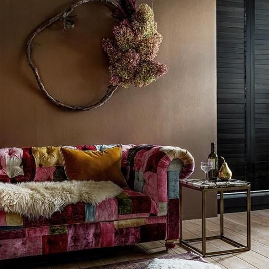 HALO】BENSINGTON 2P SOFA /VELVET PATCHWORK BOHEM - SHOP ASPLUND