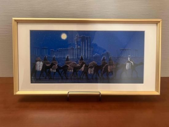 額絵]パルミラ遺跡を行く・夜 - 平山郁夫シルクロード美術館