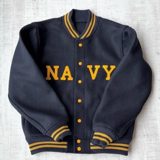 ヴァ―シティジャケット 1950'S NAVY VARSITY JACKET〈2240〉 - OT＆E