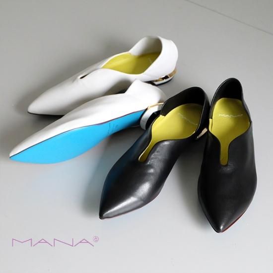 MANA マナ 本革 ふかふかバブーシュ （mana571171）