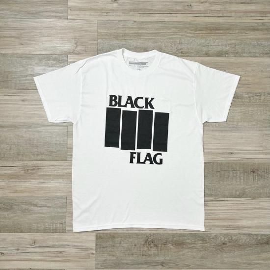 BLACK FLAG ブラックフラッグ Logo T-SHIRT ホワイト - KITAYA Online