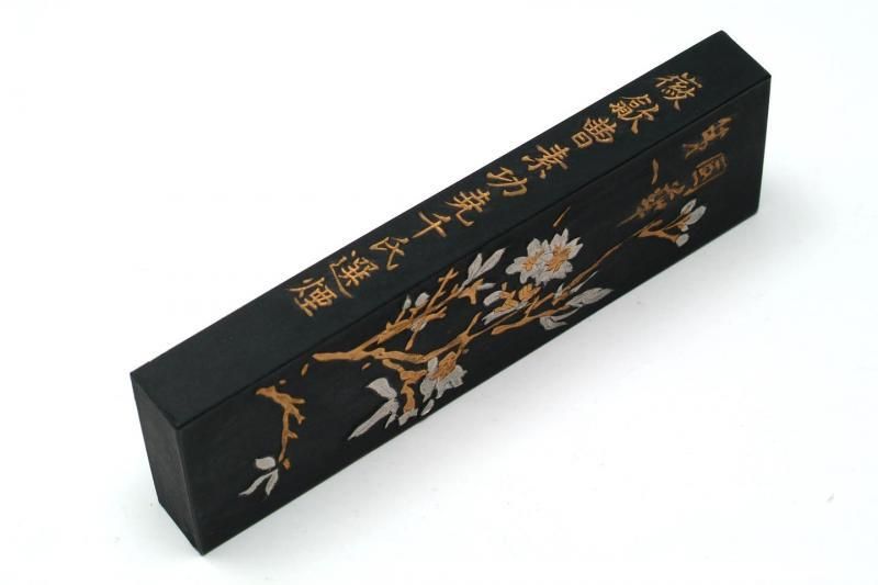 旧墨古墨 鉄斎翁書画寶墨 五石漆煙 徽歙曹素功尭千氏選煙 壬子年曹叔琴