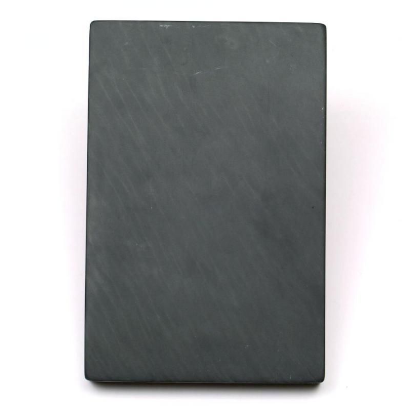 水坑 歙州 金星暗細羅紋長方硯 10インチ - 書道用具専門店 西本皆文堂