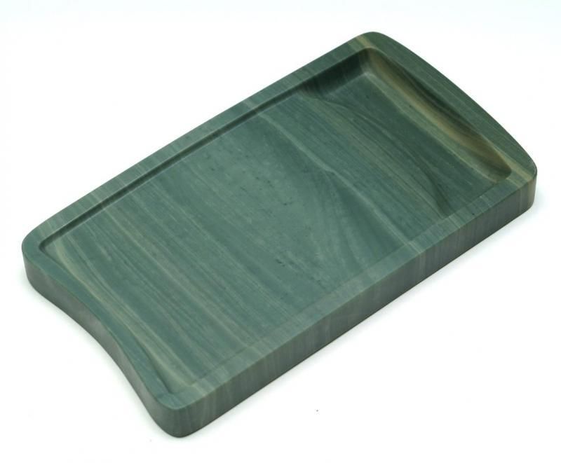 松花江緑石 竹節石匣硯 4.5インチ - 書道用具専門店 西本皆文堂