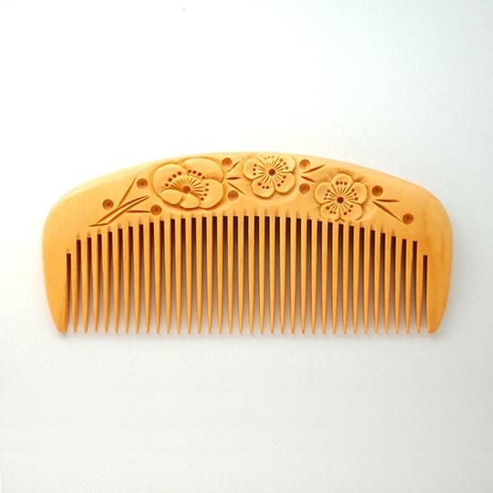 彫解櫛3寸（梅）さつまつげ - つげ櫛工房 辻忠商店 オンラインショップ