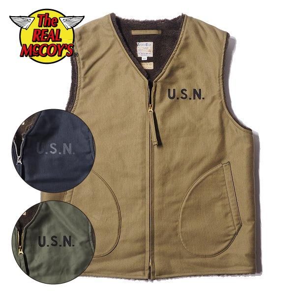 ザ リアルマッコイズ VEST, ALPACA, PILE-LINED アルパカ ベスト