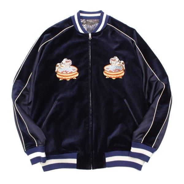 フェローズ 23W-GOLDEN-F リバーシブル スカジャン ネイビー SOUVENIR