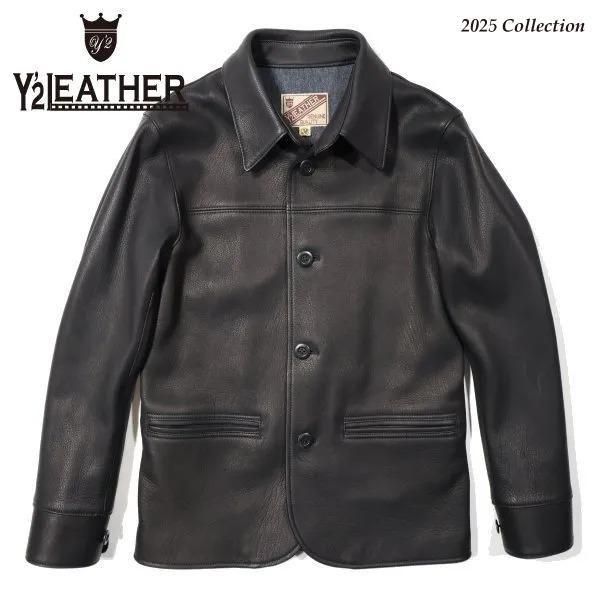 ワイツーレザー DC-76-C DEER SKIN ROUNDED HEM CAR COAT ディアスキン