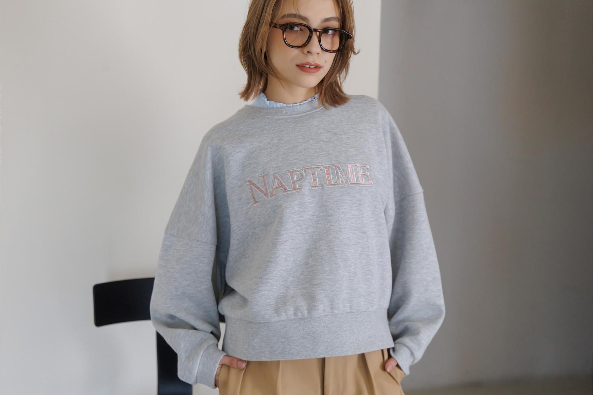 Naptime ニットプルオーバー GRAY Sサイズ Naptime 2025 ニットプル