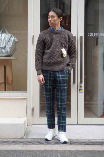 ATHENA DESIGNS』 (アテナデザイン) ポップコーンセーター クルー