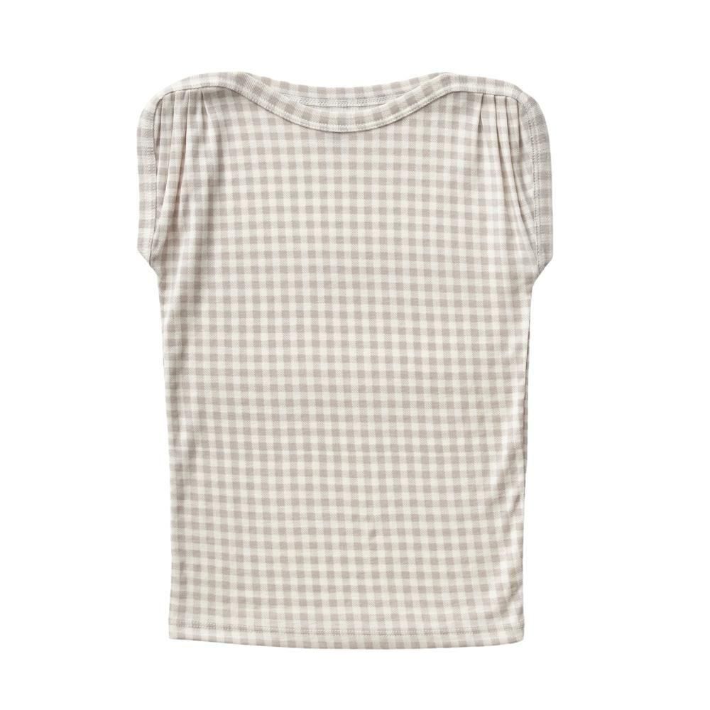 Soor Ploom（ソーアプルーム）／SUNDAE TEE - GINGHAM PRINT, CLOUD
