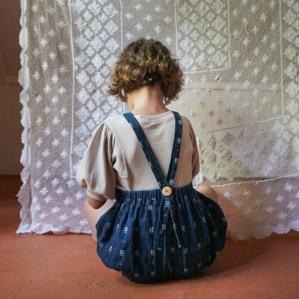 Soor Ploom（ソーアプルーム）／OONA ROMPER - EMBROIDERED DENIM