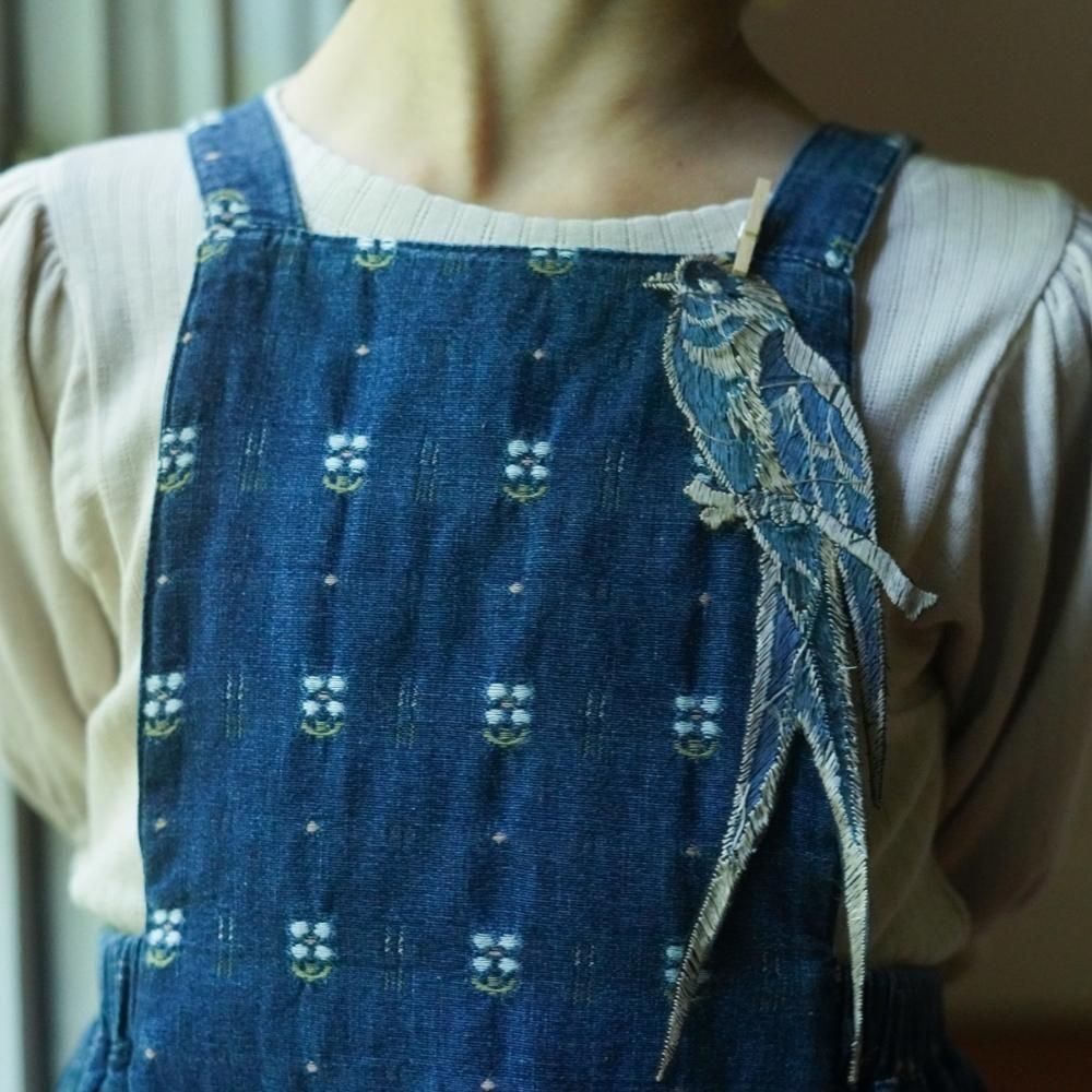Soor Ploom（ソーアプルーム）／OONA ROMPER - EMBROIDERED DENIM