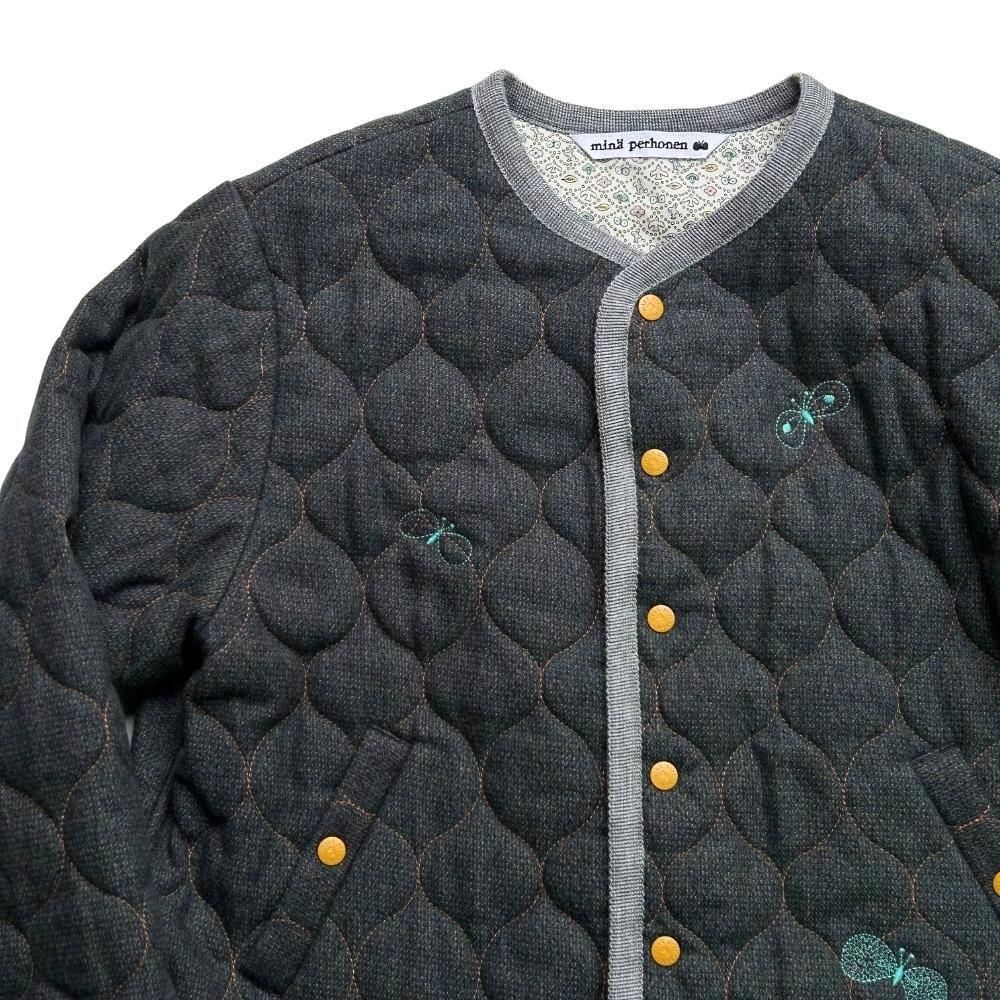 mina perhonen（ミナ ペルホネン）／choucho jacket - navy - 世界中の