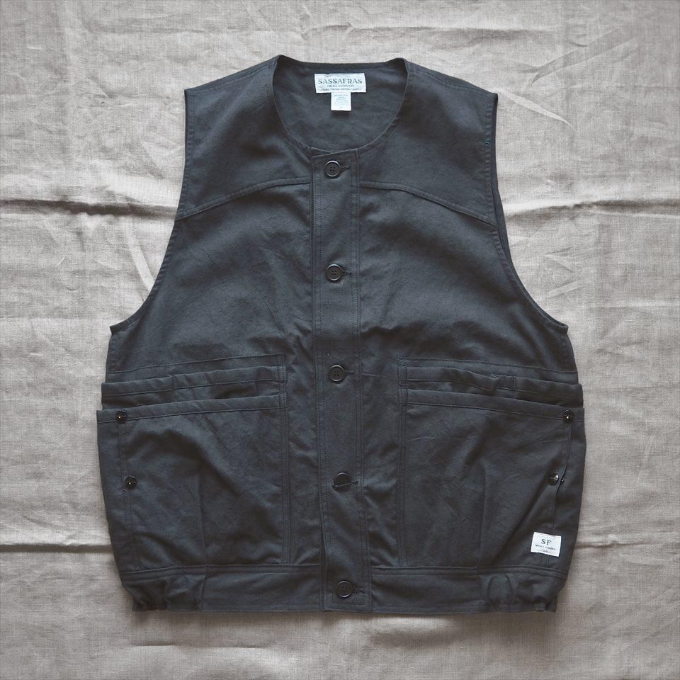 Sassafras（ササフラス）Overgrown Hiker Vest ダスティーブラック
