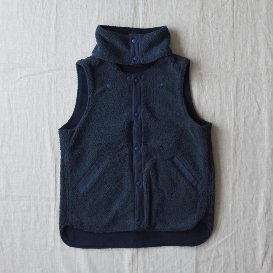SASSAFRAS（ササフラス）CRAZY GARDENER VEST Blanket ネイビー（ウール）